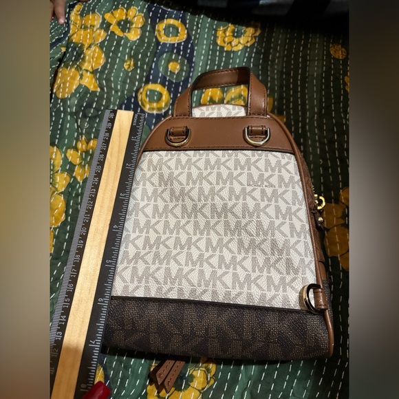Michael Kors small Brown and Tan Women's Backpack - Picture 4 of 10